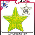 Cheap promotion star shape tinplate button badges